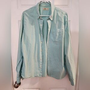 MAYDEAL Men's Hollister Green Checkered Size Xl  Shirt